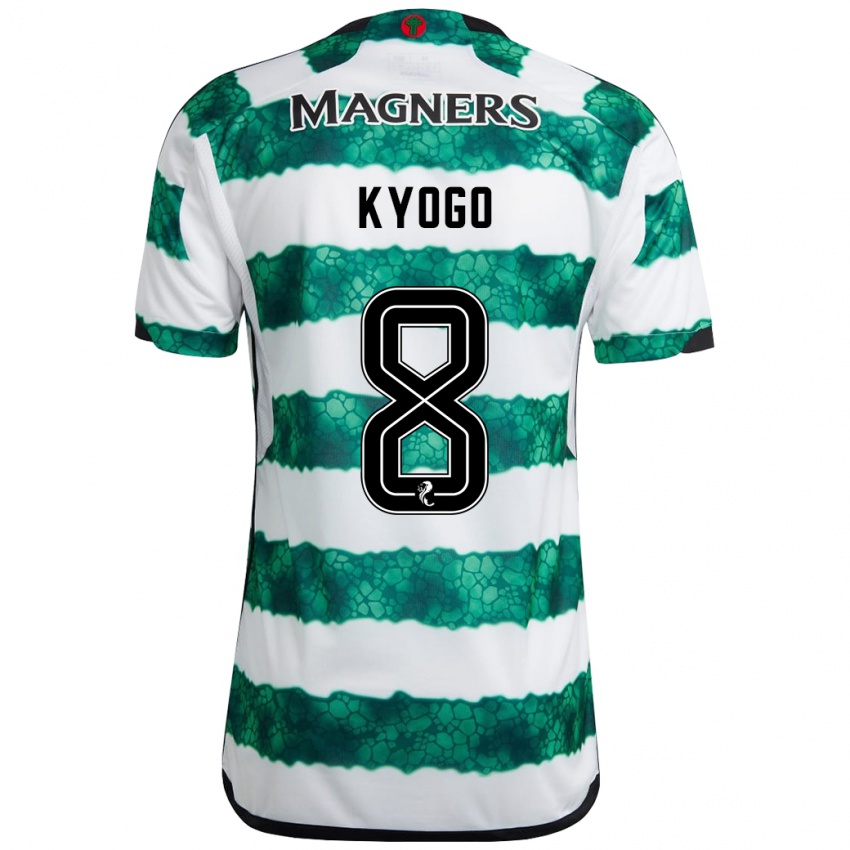 Donna Maglia Kyogo Furuhashi #8 Verde Kit Gara Home 2023/24 Maglietta