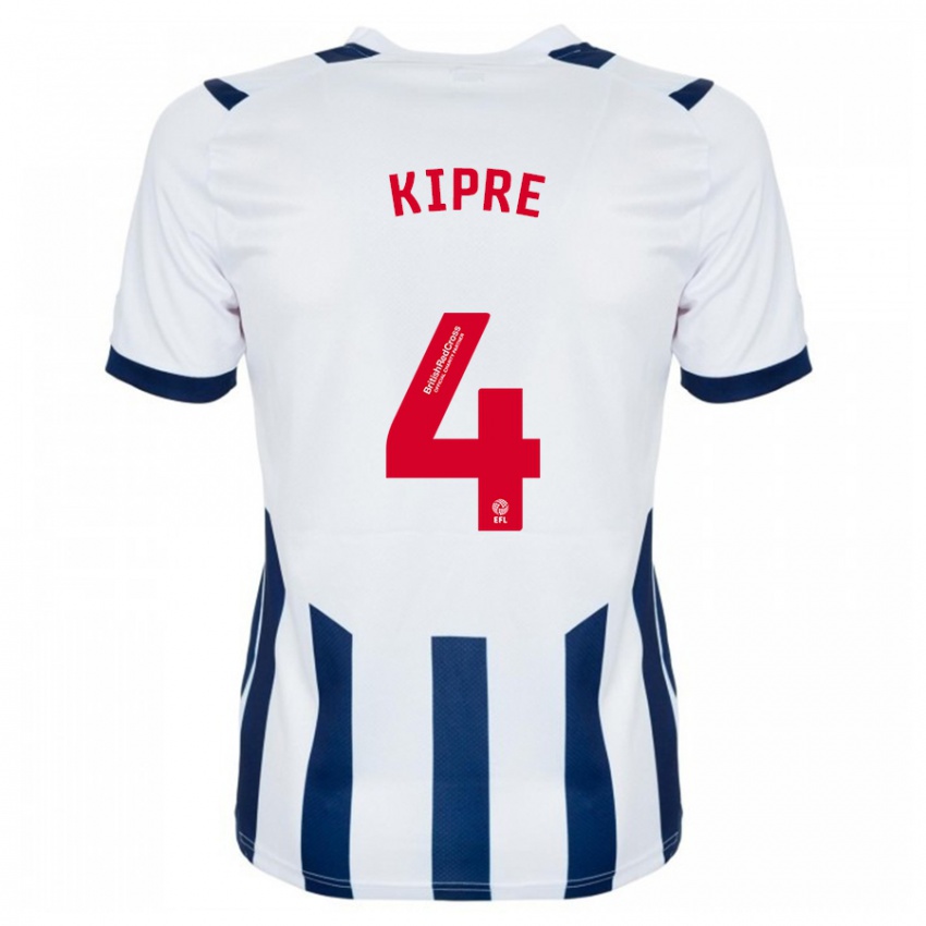 Donna Maglia Cédric Kipré #4 Bianco Kit Gara Home 2023/24 Maglietta