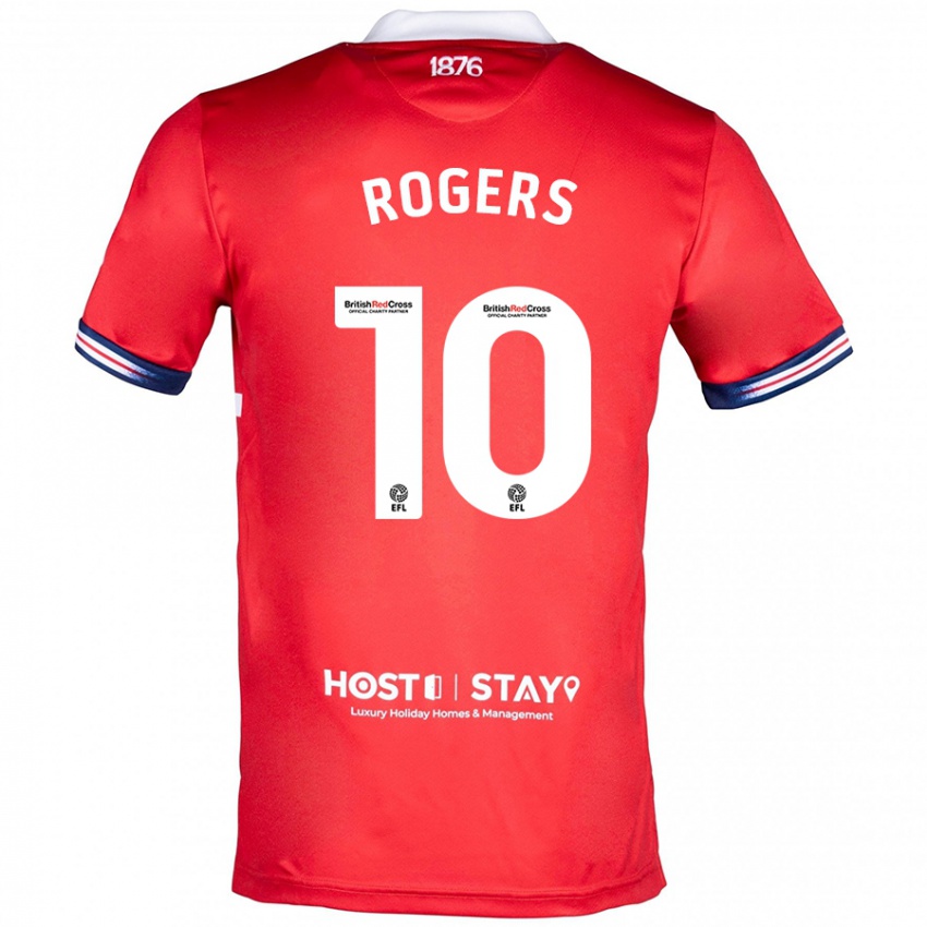 Donna Maglia Morgan Rogers #10 Rosso Kit Gara Home 2023/24 Maglietta