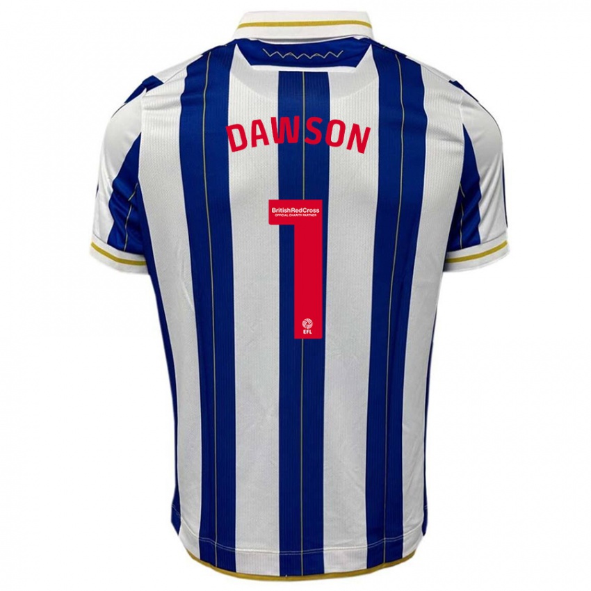 Donna Maglia Cameron Dawson #1 Blu Bianco Kit Gara Home 2023/24 Maglietta