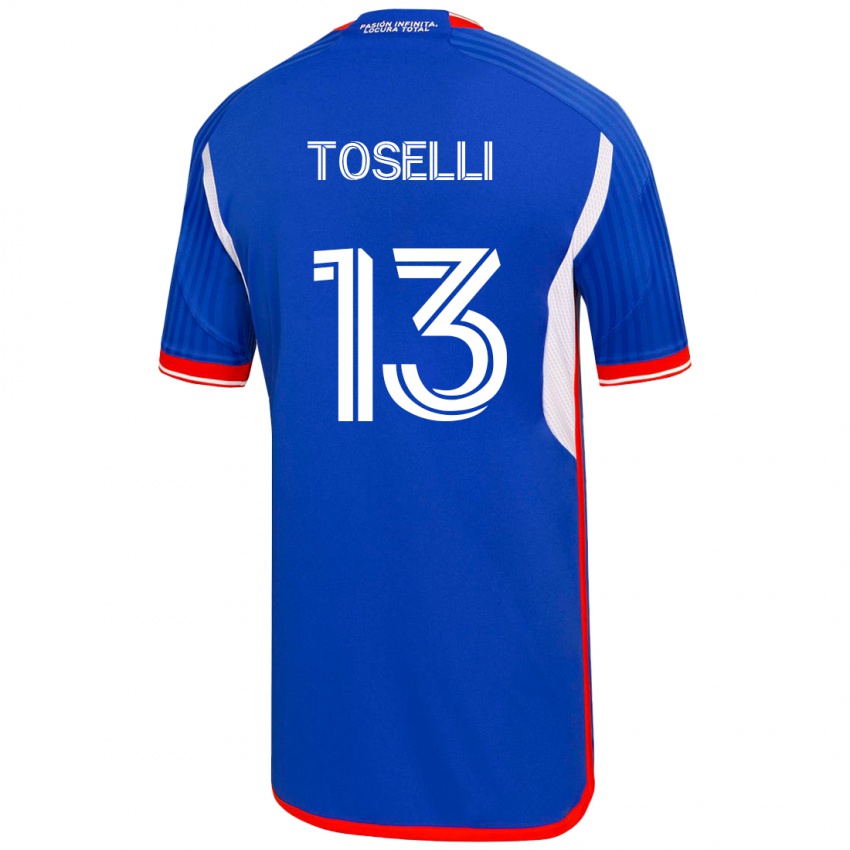 Donna Maglia Cristopher Toselli #13 Blu Kit Gara Home 2023/24 Maglietta