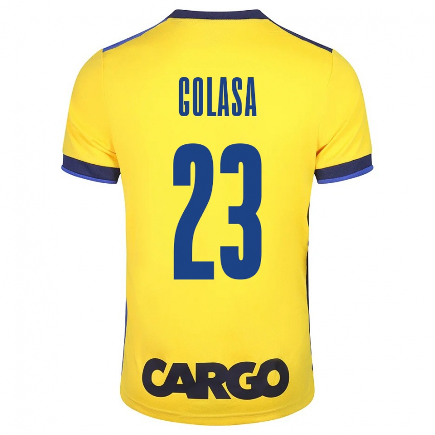 Donna Maglia Eyal Golasa #23 Giallo Kit Gara Home 2023/24 Maglietta