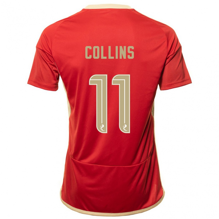 Donna Maglia Bailley Collins #11 Rosso Kit Gara Home 2023/24 Maglietta