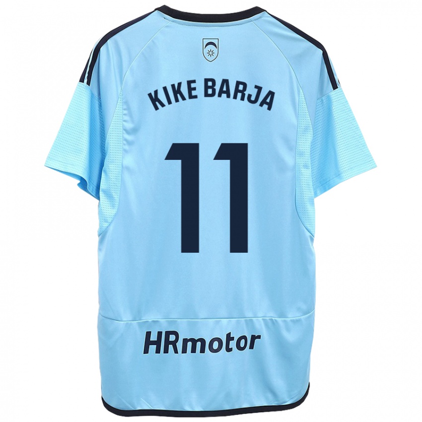 Donna Maglia Kike Barja #11 Blu Kit Gara Away 2023/24 Maglietta