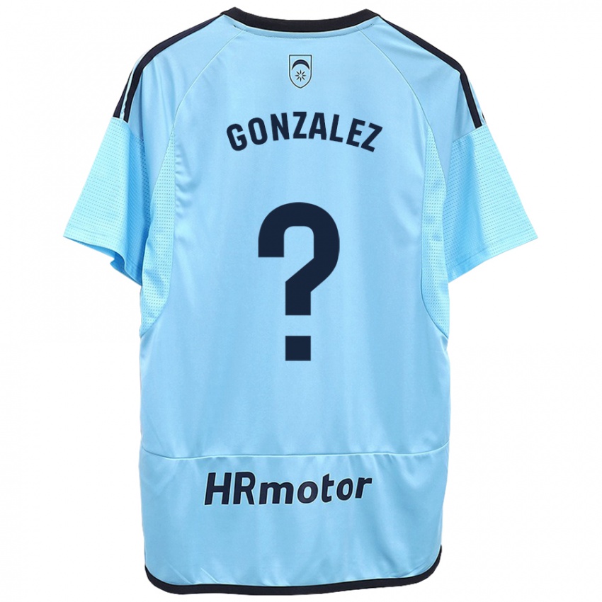 Donna Maglia Iker González #0 Blu Kit Gara Away 2023/24 Maglietta