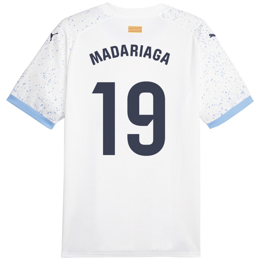 Donna Maglia Génesis Madariaga #19 Bianco Kit Gara Away 2023/24 Maglietta