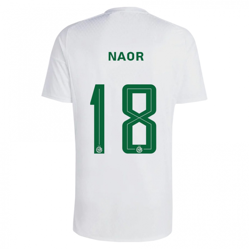 Donna Maglia Goni Naor #18 Verde Blu Kit Gara Away 2023/24 Maglietta