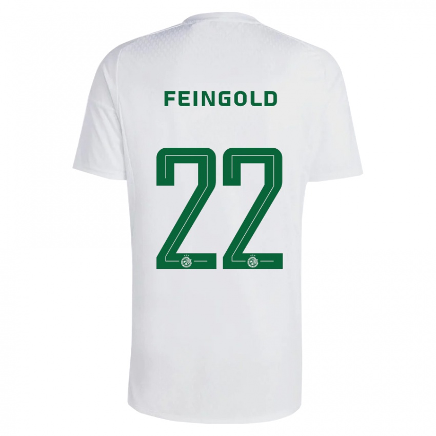 Donna Maglia Ilay Feingold #22 Verde Blu Kit Gara Away 2023/24 Maglietta