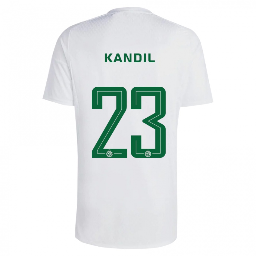 Donna Maglia Maor Kandil #23 Verde Blu Kit Gara Away 2023/24 Maglietta