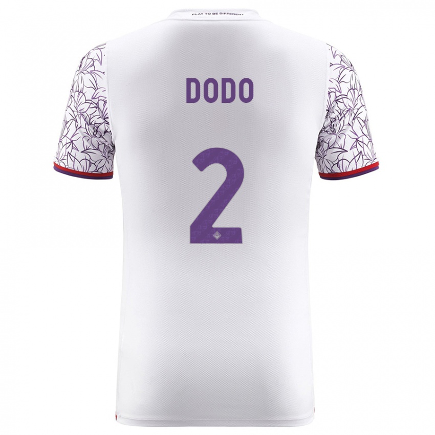 Donna Maglia Dodô #2 Bianco Kit Gara Away 2023/24 Maglietta