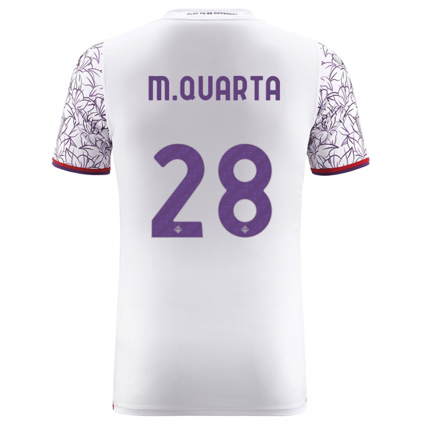 Donna Maglia Lucas Martinez Quarta #28 Bianco Kit Gara Away 2023/24 Maglietta