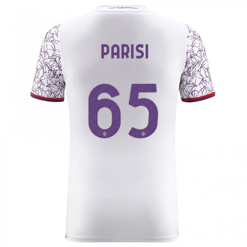 Donna Maglia Fabiano Parisi #65 Bianco Kit Gara Away 2023/24 Maglietta