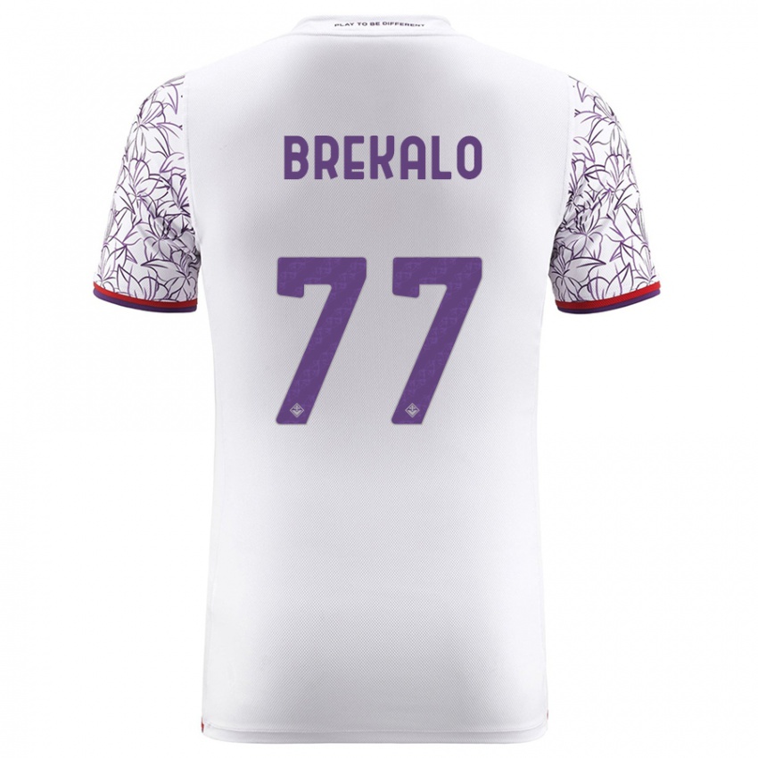 Donna Maglia Josip Brekalo #77 Bianco Kit Gara Away 2023/24 Maglietta