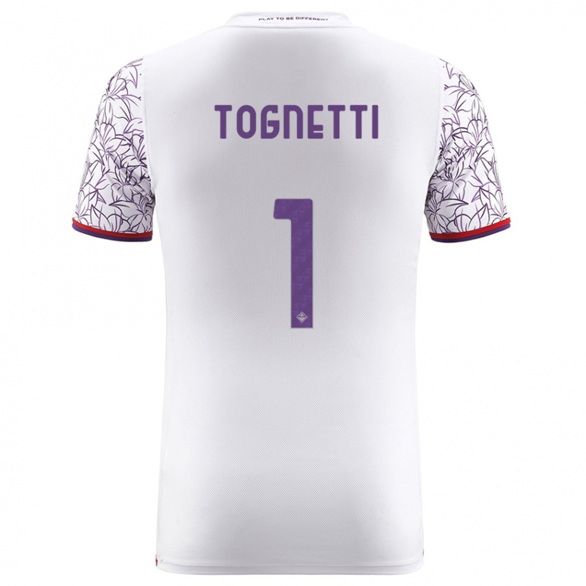 Donna Maglia Laerte Tognetti #1 Bianco Kit Gara Away 2023/24 Maglietta