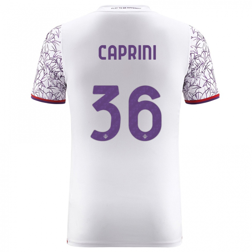 Donna Maglia Maat Daniel Caprini #36 Bianco Kit Gara Away 2023/24 Maglietta