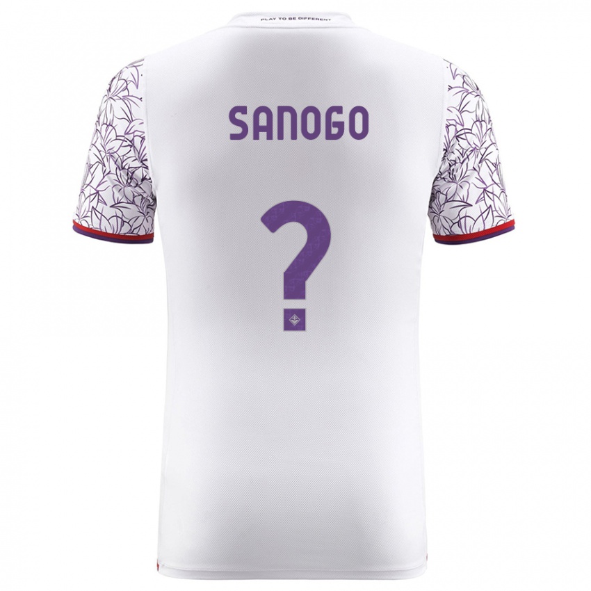 Donna Maglia Bassidy Sanogo #0 Bianco Kit Gara Away 2023/24 Maglietta