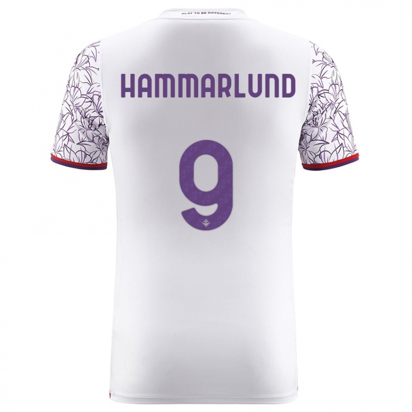 Donna Maglia Pauline Hammarlund #9 Bianco Kit Gara Away 2023/24 Maglietta