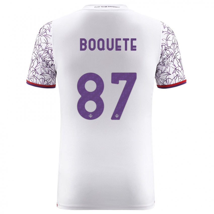 Donna Maglia Veronica Boquete #87 Bianco Kit Gara Away 2023/24 Maglietta