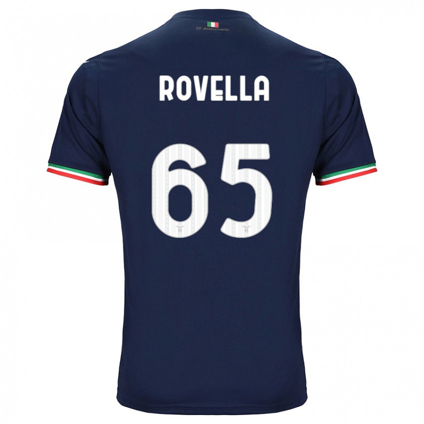 Donna Maglia Nicolo Rovella #65 Marina Militare Kit Gara Away 2023/24 Maglietta