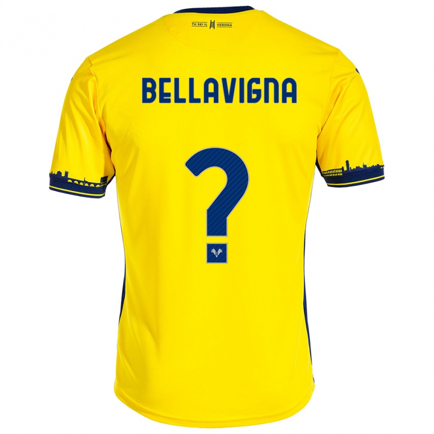 Donna Maglia Marco Bellavigna #0 Giallo Kit Gara Away 2023/24 Maglietta