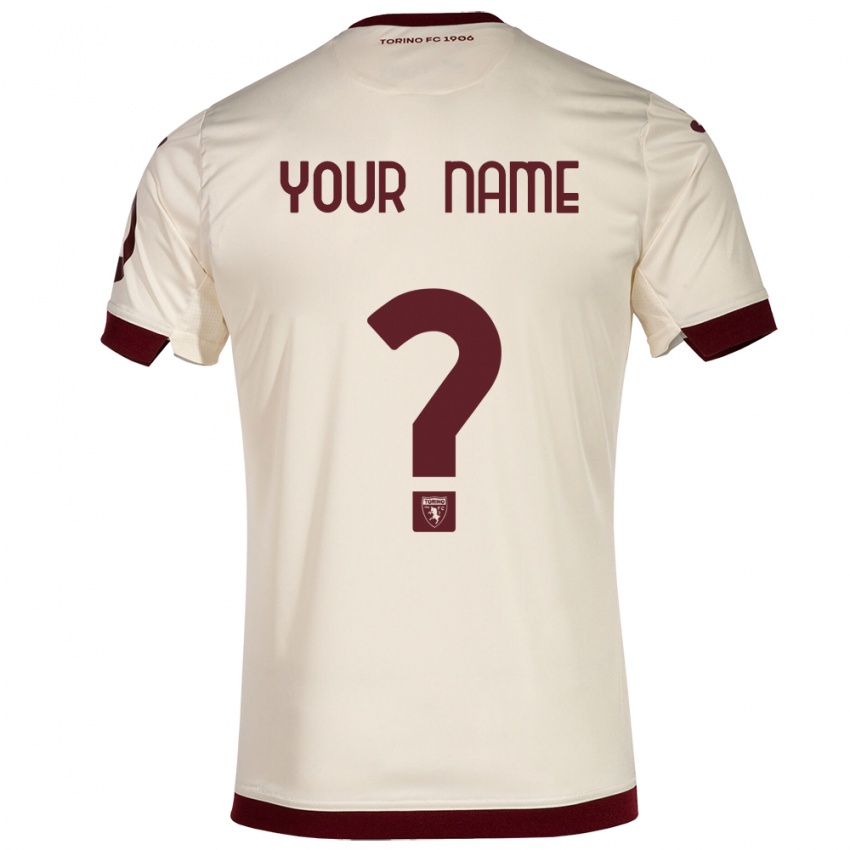 Donna Maglia Il Tuo Nome #0 Champagne Kit Gara Away 2023/24 Maglietta