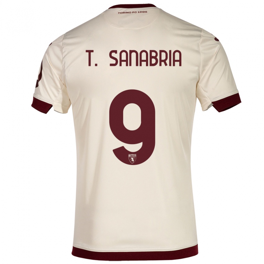 Donna Maglia Antonio Sanabria #9 Champagne Kit Gara Away 2023/24 Maglietta