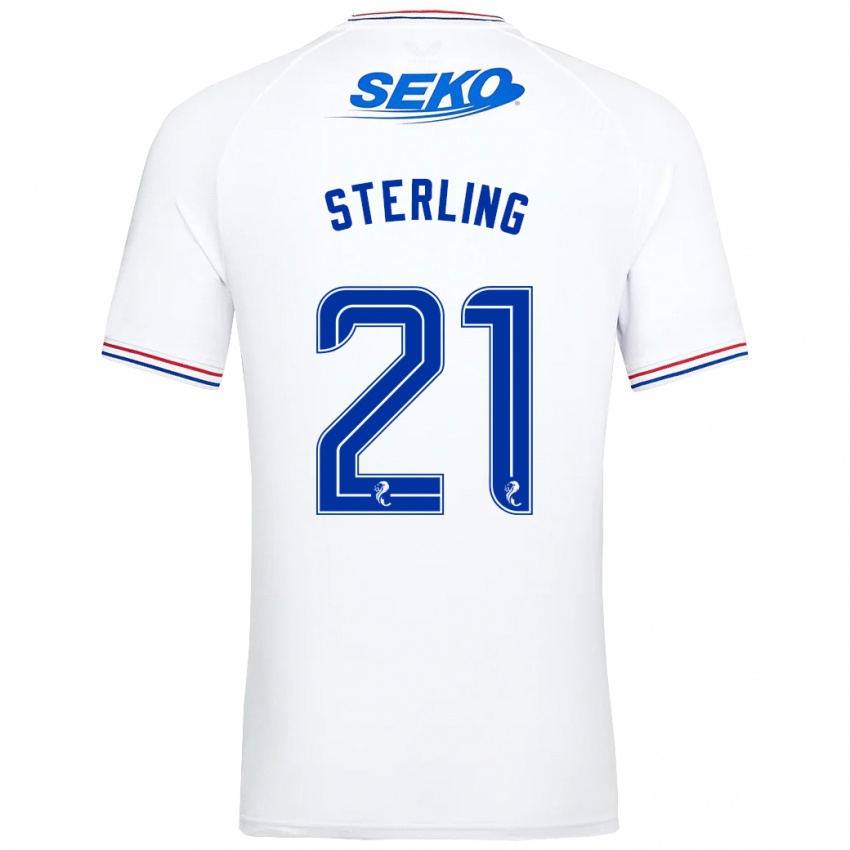 Donna Maglia Dujon Sterling #21 Bianco Kit Gara Away 2023/24 Maglietta