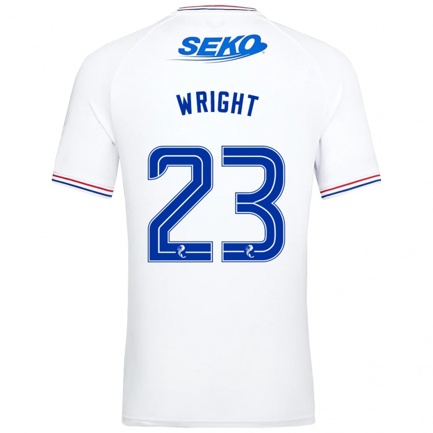 Donna Maglia Scott Wright #23 Bianco Kit Gara Away 2023/24 Maglietta