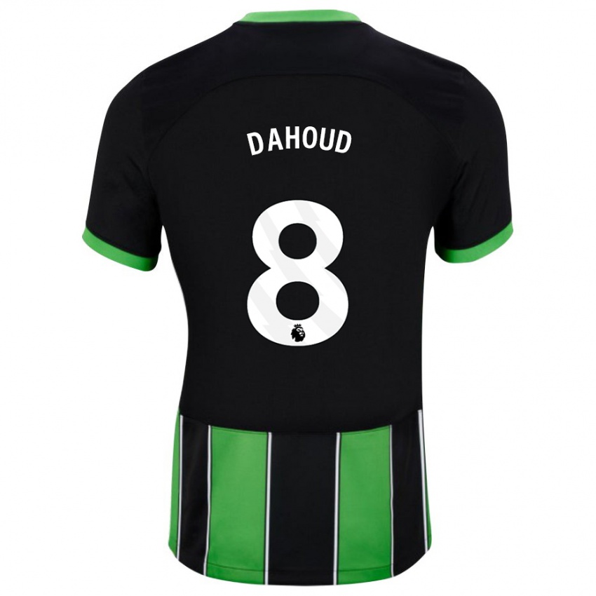 Donna Maglia Mahmoud Dahoud #8 Nero Verde Kit Gara Away 2023/24 Maglietta