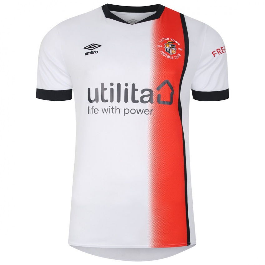 Donna Maglia Il Tuo Nome #0 Bianco Kit Gara Away 2023/24 Maglietta