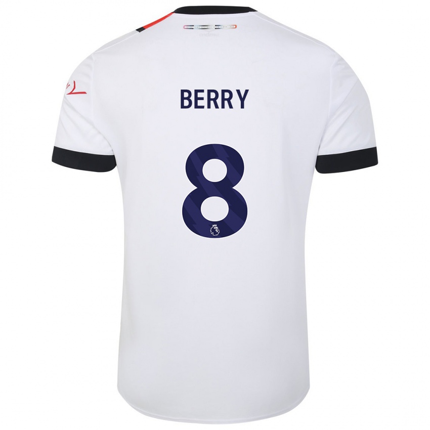 Donna Maglia Luke Berry #8 Bianco Kit Gara Away 2023/24 Maglietta