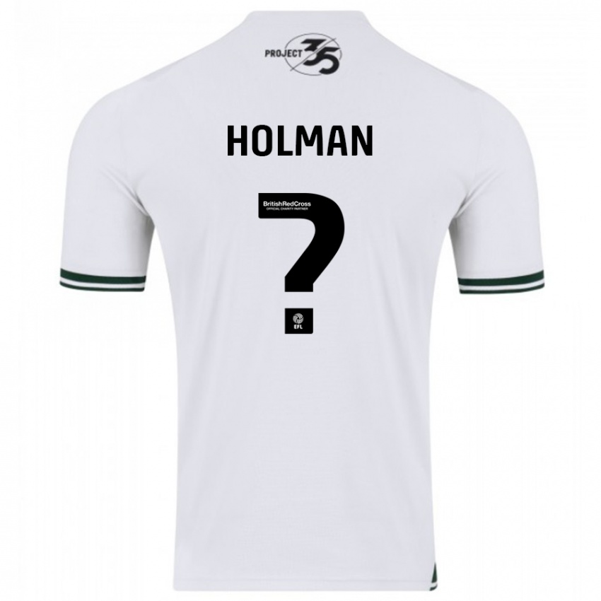 Donna Maglia Daniel Holman #0 Bianco Kit Gara Away 2023/24 Maglietta