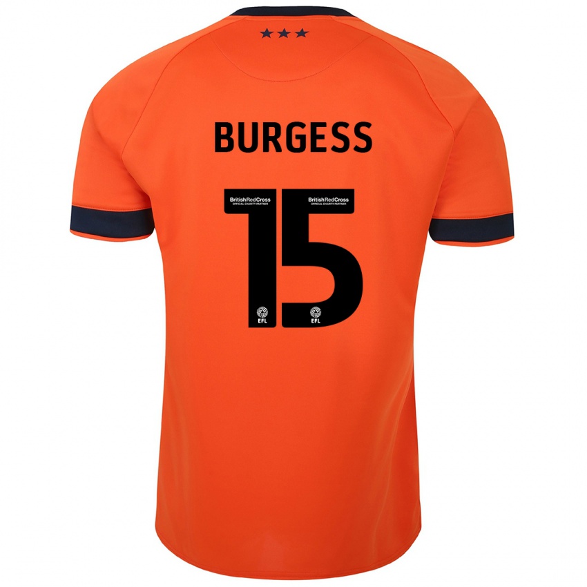 Donna Maglia Cameron Burgess #15 Arancia Kit Gara Away 2023/24 Maglietta