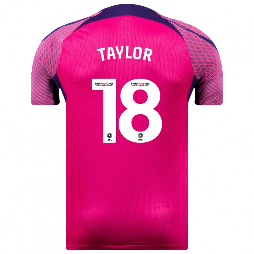 Donna Maglia Ellis Taylor #18 Porpora Kit Gara Away 2023/24 Maglietta