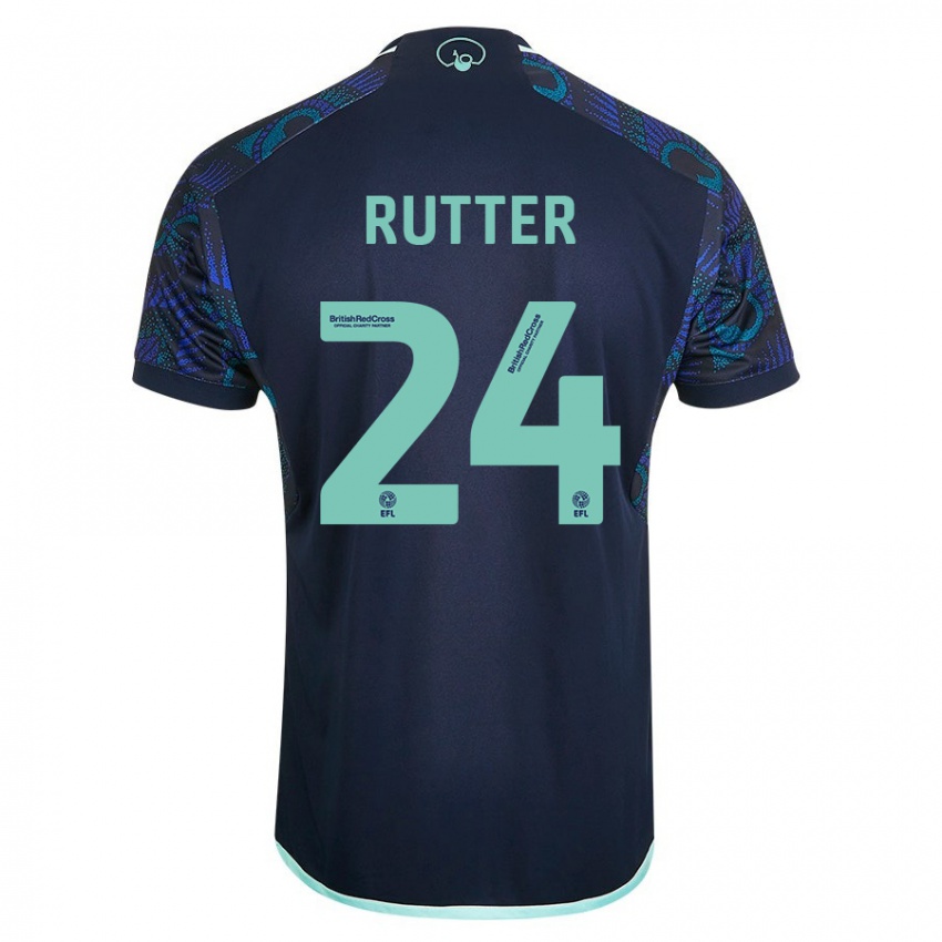 Donna Maglia Georginio Rutter #24 Blu Kit Gara Away 2023/24 Maglietta