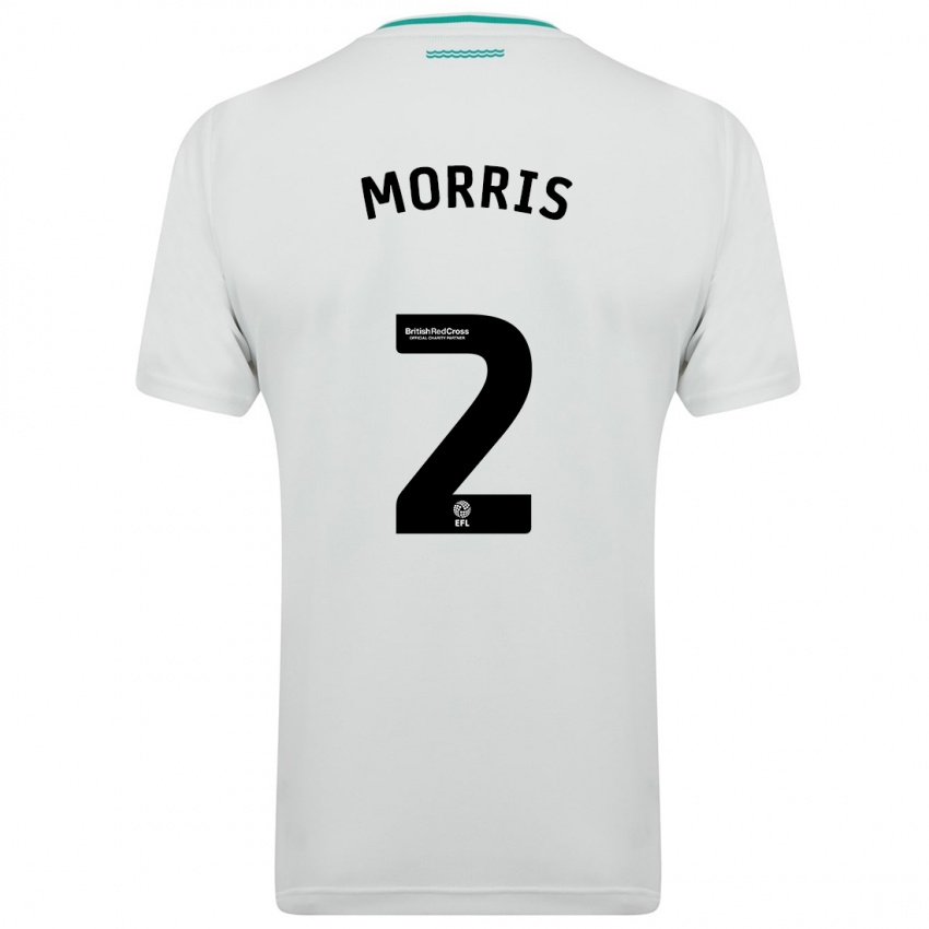 Donna Maglia Ella Morris #2 Bianco Kit Gara Away 2023/24 Maglietta