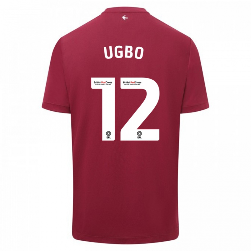 Donna Maglia Iké Ugbo #12 Rosso Kit Gara Away 2023/24 Maglietta