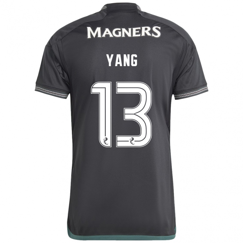 Donna Maglia Hyun-Jun Yang #13 Nero Kit Gara Away 2023/24 Maglietta