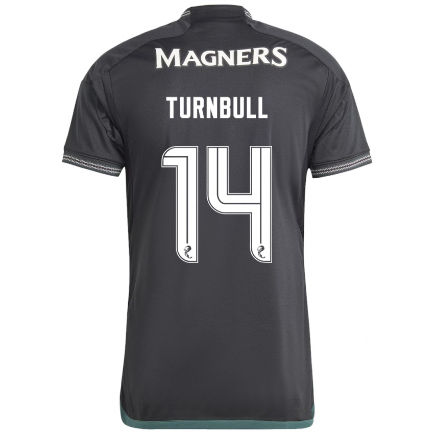 Donna Maglia David Turnbull #14 Nero Kit Gara Away 2023/24 Maglietta