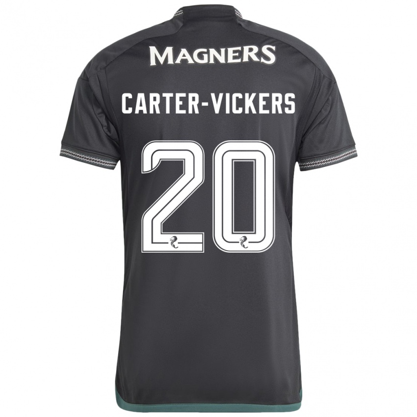 Donna Maglia Cameron Carter-Vickers #20 Nero Kit Gara Away 2023/24 Maglietta