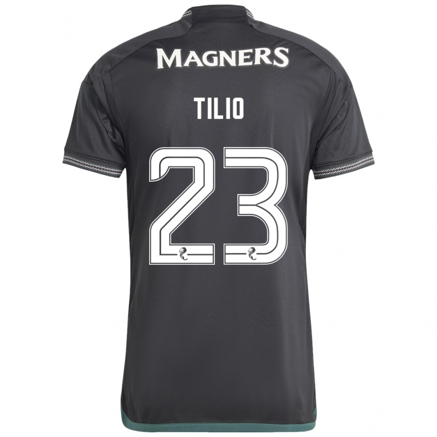 Donna Maglia Marco Tilio #23 Nero Kit Gara Away 2023/24 Maglietta