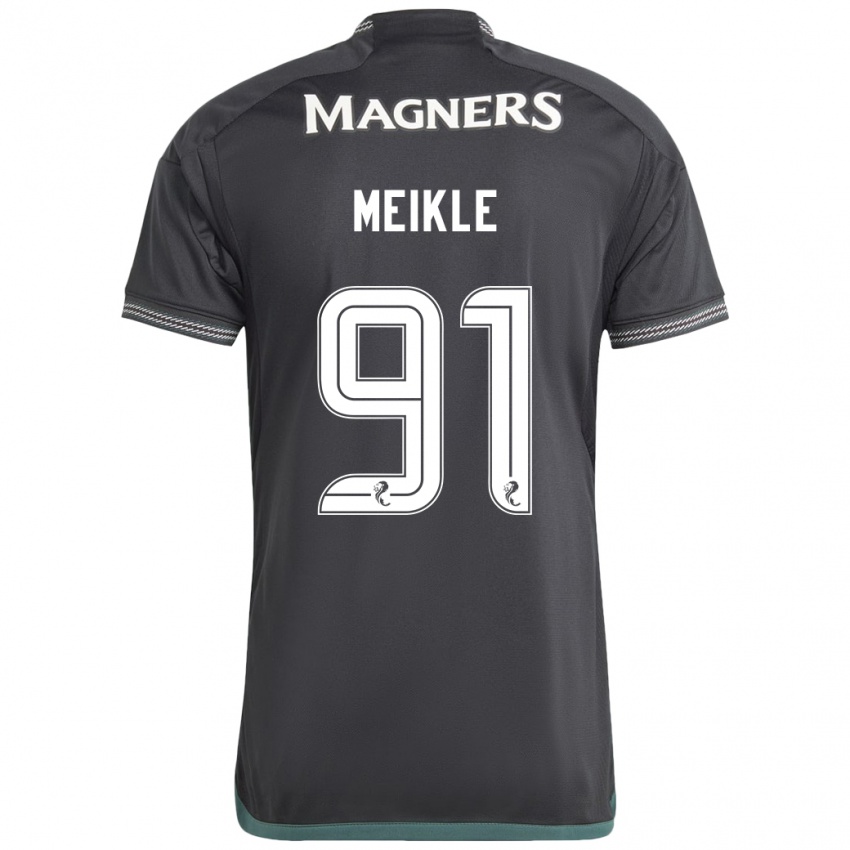 Donna Maglia Jamie Meikle #91 Nero Kit Gara Away 2023/24 Maglietta