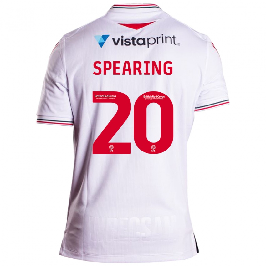 Donna Maglia Natasha Spearing #20 Bianco Kit Gara Away 2023/24 Maglietta