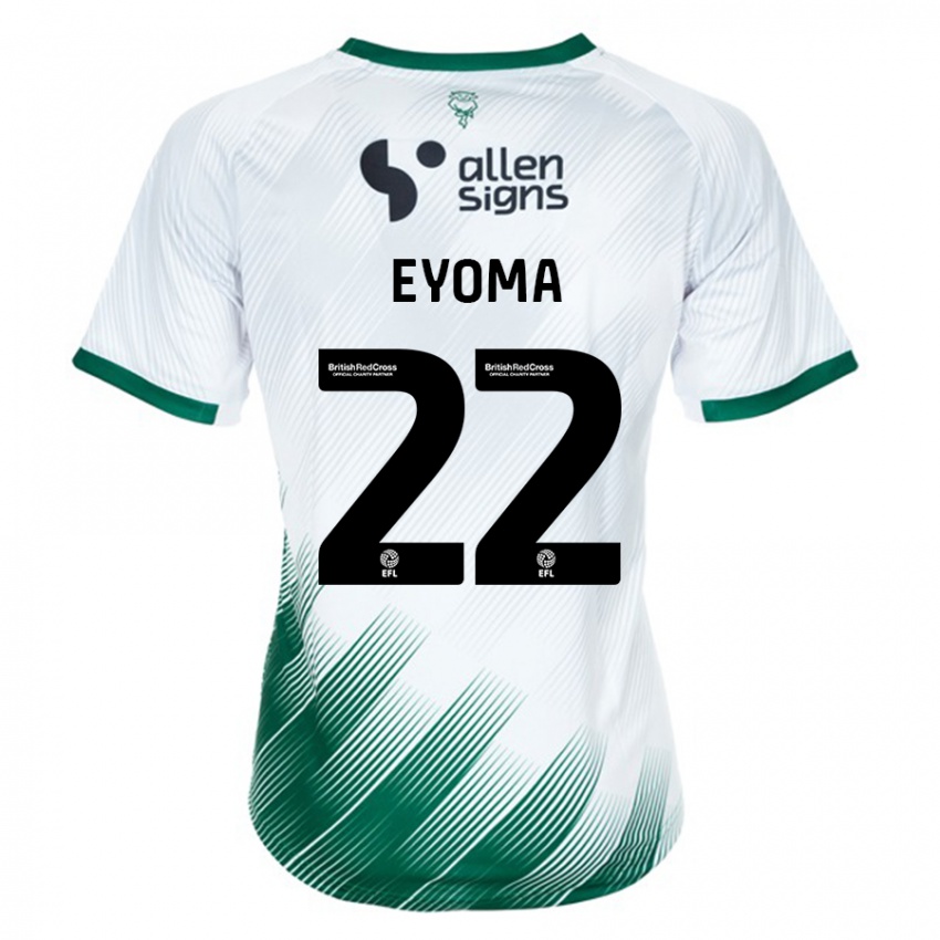 Donna Maglia Timothy Eyoma #22 Bianco Kit Gara Away 2023/24 Maglietta
