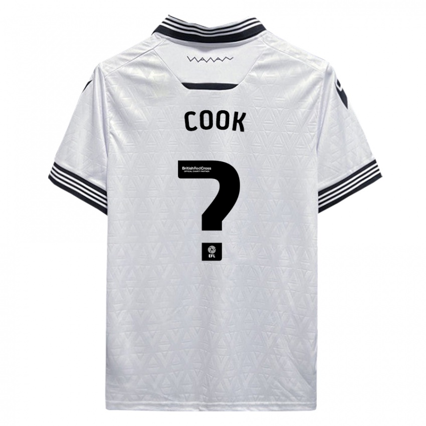 Donna Maglia Luke Cook #0 Bianco Kit Gara Away 2023/24 Maglietta