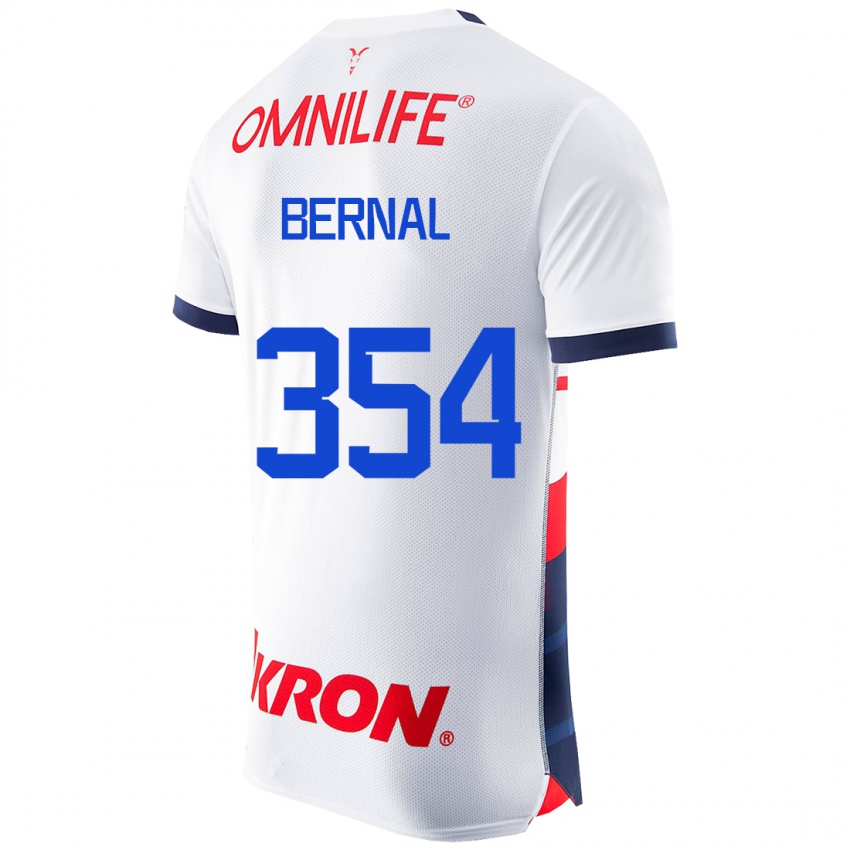 Donna Maglia Carlos Bernal #354 Bianco Kit Gara Away 2023/24 Maglietta