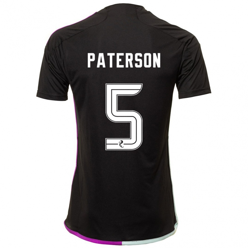 Donna Maglia Donna Paterson #5 Nero Kit Gara Away 2023/24 Maglietta