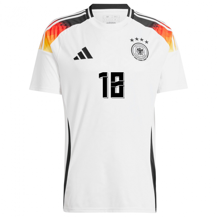 Bambino Maglia Germania Jonas Hofmann #18 Bianco Kit Gara Home 24-26 Maglietta