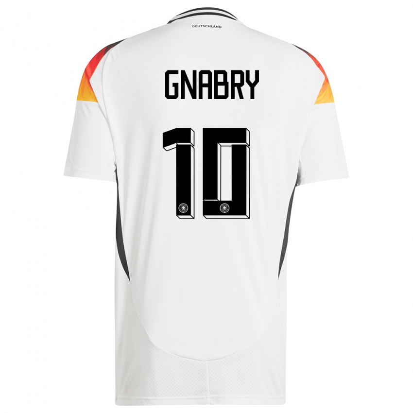 Bambino Maglia Germania Serge Gnabry #10 Bianco Kit Gara Home 24-26 Maglietta