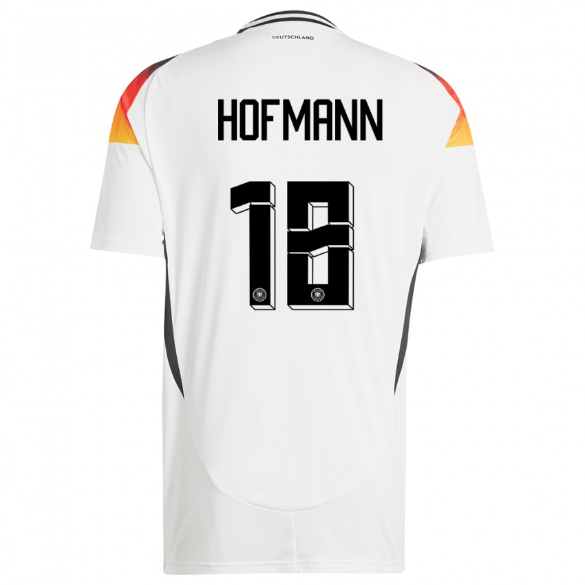 Bambino Maglia Germania Jonas Hofmann #18 Bianco Kit Gara Home 24-26 Maglietta